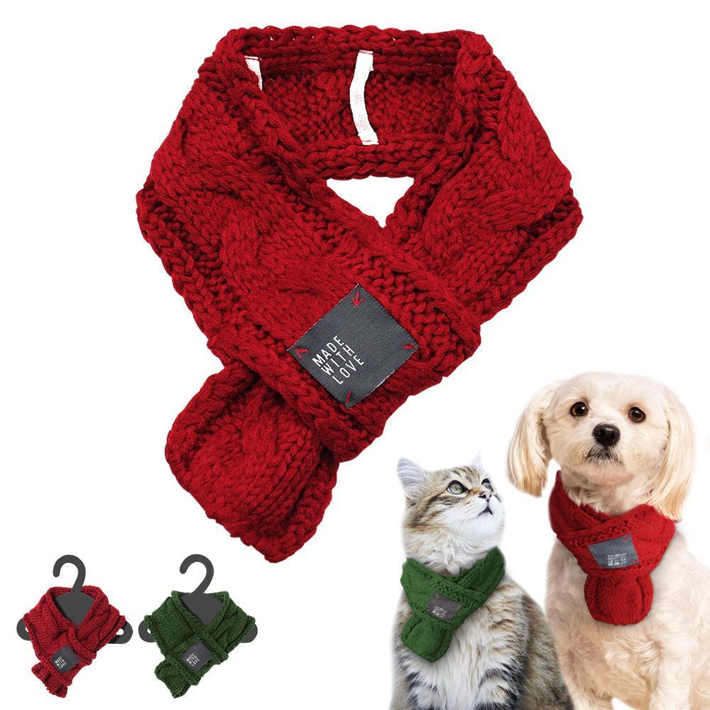 Cozy Woolen Pet Scarf: Stylish Warmth For Your Furry Friend
