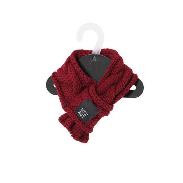 Cozy Woolen Pet Scarf: Stylish Warmth For Your Furry Friend